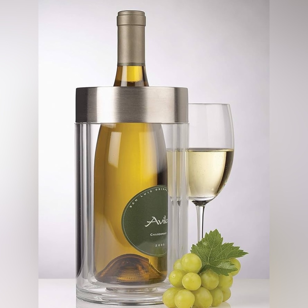 Prodyne Acrylic and Stainless-Steel Wine Chiller NWT